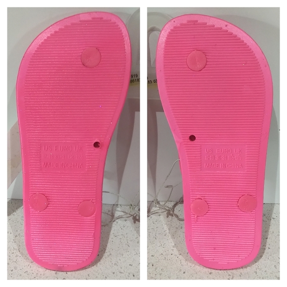 NWT Capelli Kids Shimmer Flip Flops - Size 12 / 13 - Picture 3 of 3